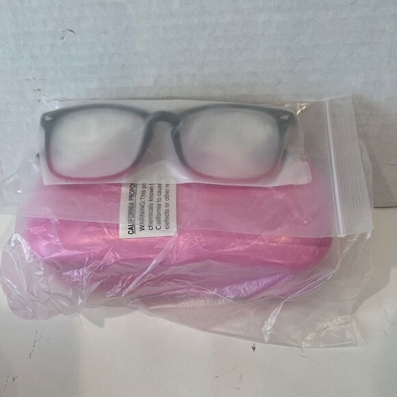 Lot of 3 Blue light blocking glasses ! New with cases - Picture 3 of 4